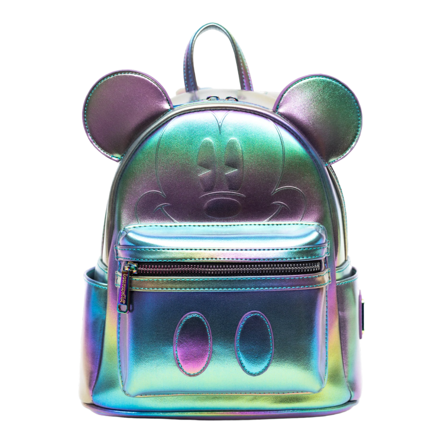 Pop Weasel Image of Disney - Mickey Mouse Oil Slick US Exclusive Mini Backpack [RS] - Loungefly - Bags, Wallets & Purses - Image - Pop Weasel