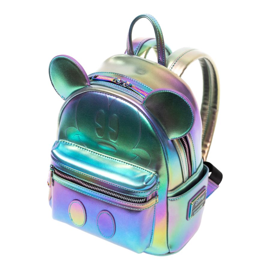 Pop Weasel - Image 3 of Disney - Mickey Mouse Oil Slick US Exclusive Mini Backpack [RS] - Loungefly - Bags, Wallets & Purses - Image - Pop Weasel