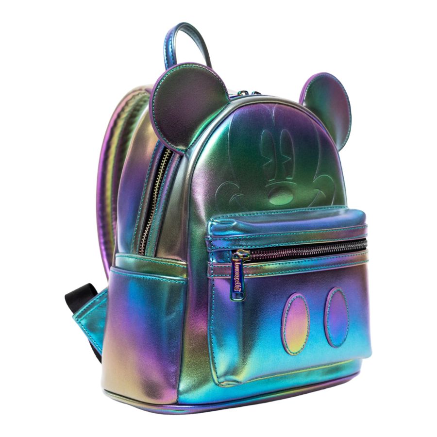 Pop Weasel - Image 4 of Disney - Mickey Mouse Oil Slick US Exclusive Mini Backpack [RS] - Loungefly - Bags, Wallets & Purses - Image - Pop Weasel