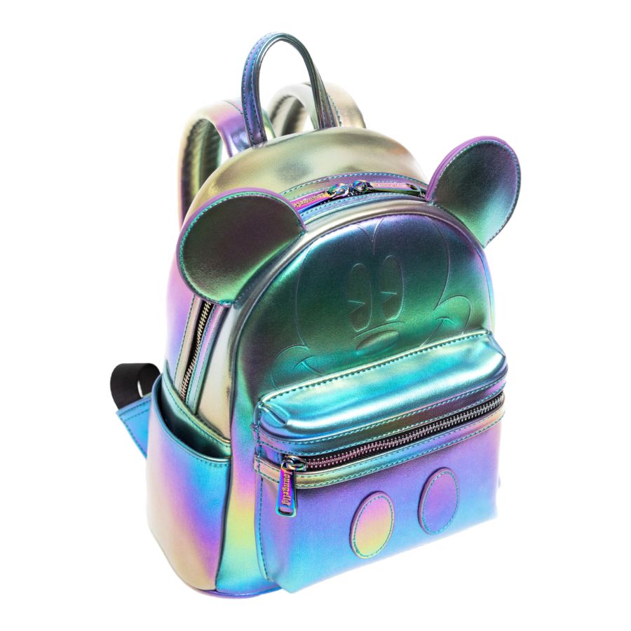 Pop Weasel - Image 5 of Disney - Mickey Mouse Oil Slick US Exclusive Mini Backpack [RS] - Loungefly - Bags, Wallets & Purses - Image - Pop Weasel