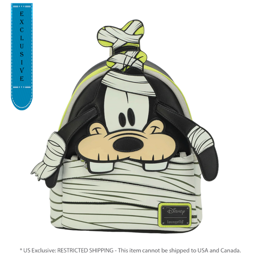 Pop Weasel Image of Disney - Mummy Goofy Mini US Exclusive Backpack UV Glow [RS] - Loungefly