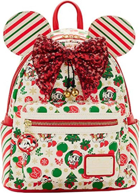 Pop Weasel Image of Disney - Minnie Clause Mini Backpack [RS] - Loungefly