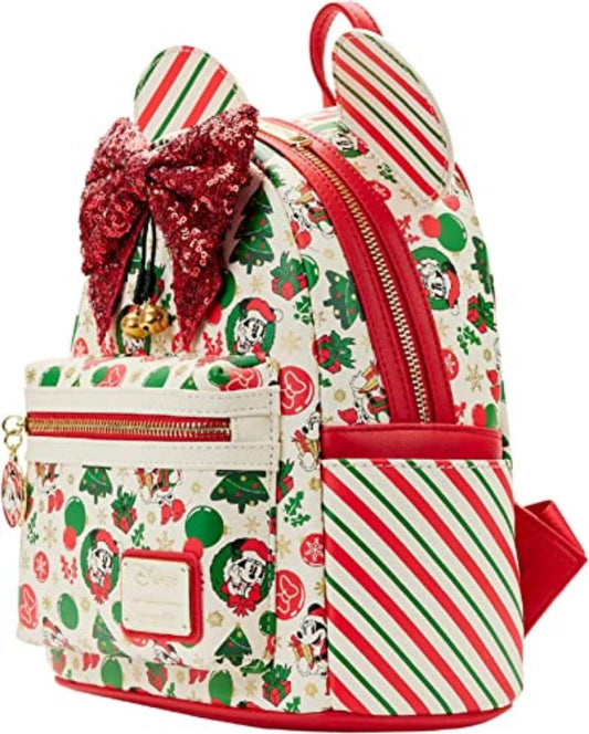 Pop Weasel - Image 2 of Disney - Minnie Clause Mini Backpack [RS] - Loungefly