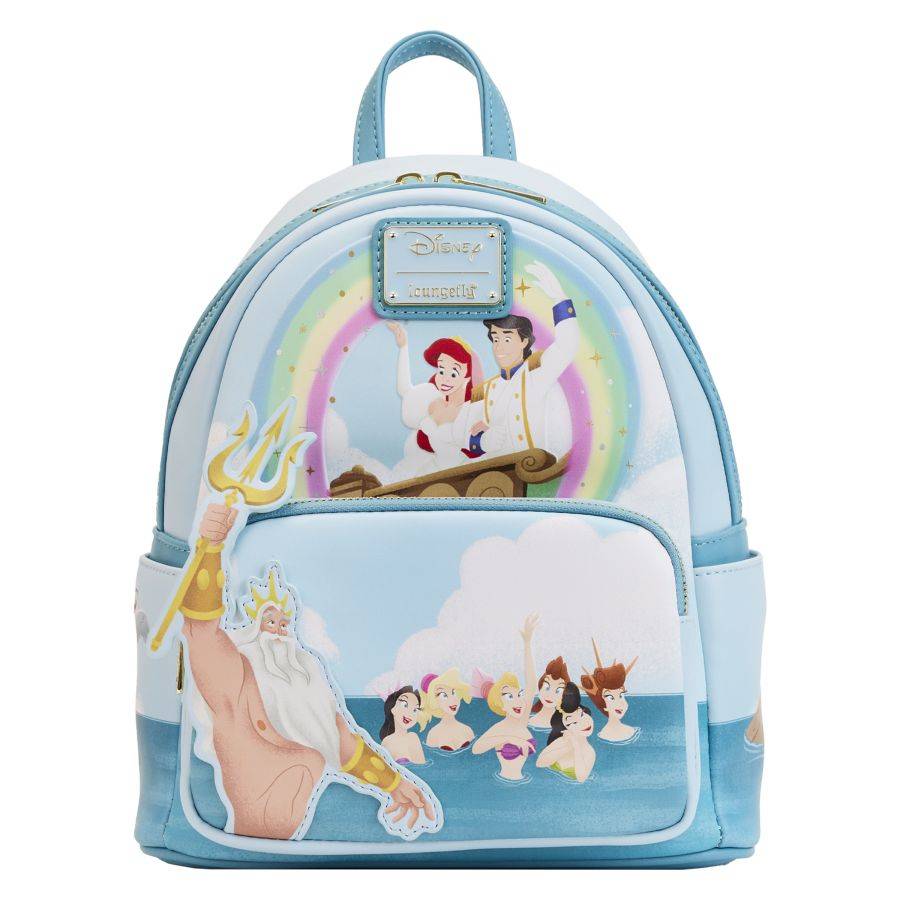 Pop Weasel Image of The Little Mermaid (1989) - Triton's Gift Mini Backpack - Loungefly - Bags, Wallets & Purses - Image - Pop Weasel