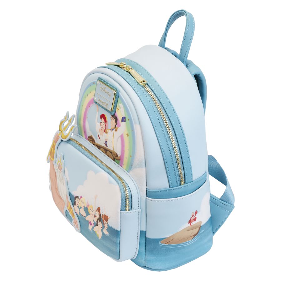 Pop Weasel - Image 3 of The Little Mermaid (1989) - Triton's Gift Mini Backpack - Loungefly