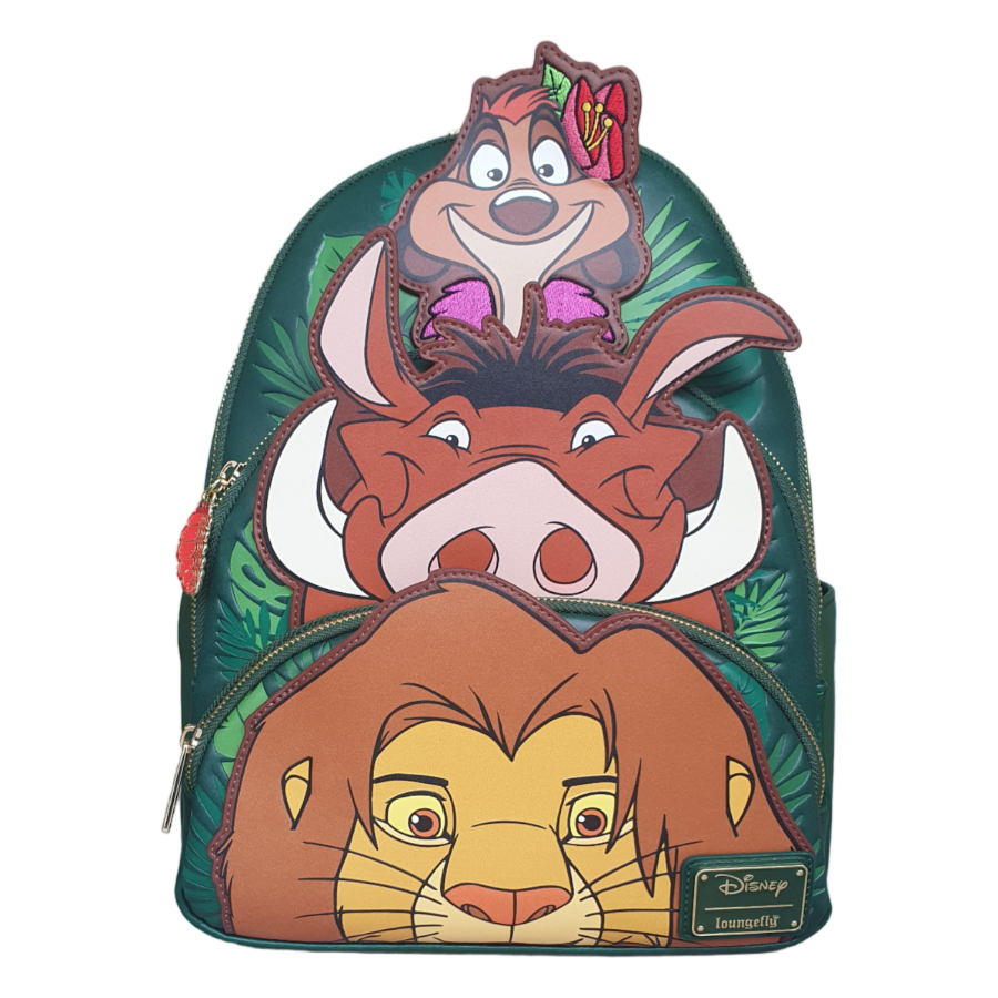 Pop Weasel Image of Lion King (1994) - Three Friends US Exclusive 3 Pocket Mini Backpack [RS] - Loungefly - Bags, Wallets & Purses - Image - Pop Weasel