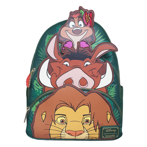 Pop Weasel Image of Lion King (1994) - Three Friends US Exclusive 3 Pocket Mini Backpack [RS] - Loungefly