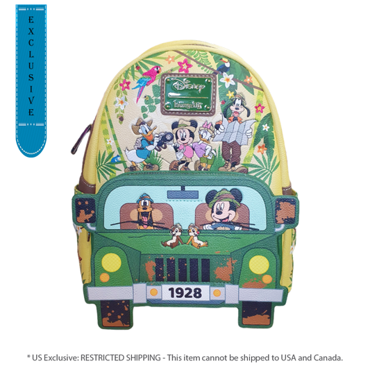 Pop Weasel Image of Disney - Mickey & Friends Jungle US Exclusive Backpack [RS] - Loungefly