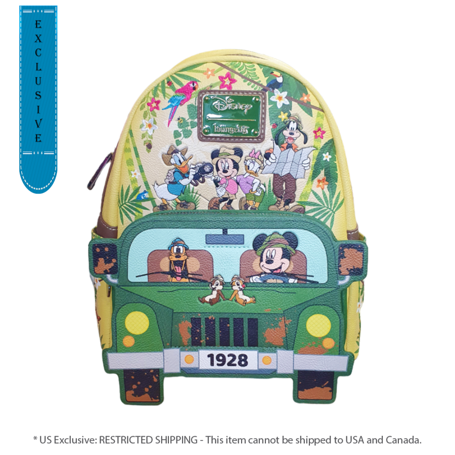 Pop Weasel Image of Disney - Mickey & Friends Jungle US Exclusive Backpack [RS] - Loungefly - Bags, Wallets & Purses - Image - Pop Weasel