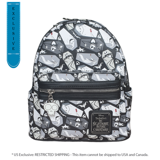 Pop Weasel Image of The Nightmare Before Christmas - Christmas Coffin US Exclusive Mini Backpack [RS] - Loungefly