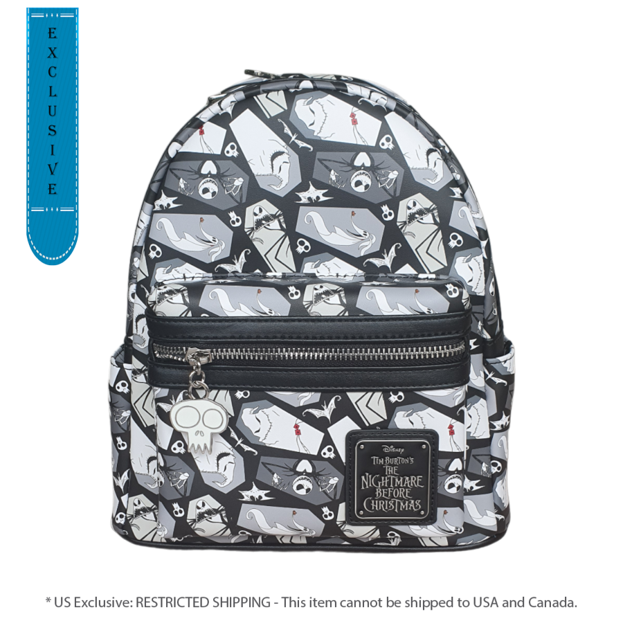 Pop Weasel Image of The Nightmare Before Christmas - Christmas Coffin US Exclusive Mini Backpack [RS] - Loungefly