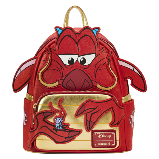 Pop Weasel Image of Mulan - 25th Anniversary Mushu Glitter Cosplay Mini Backpack - Loungefly