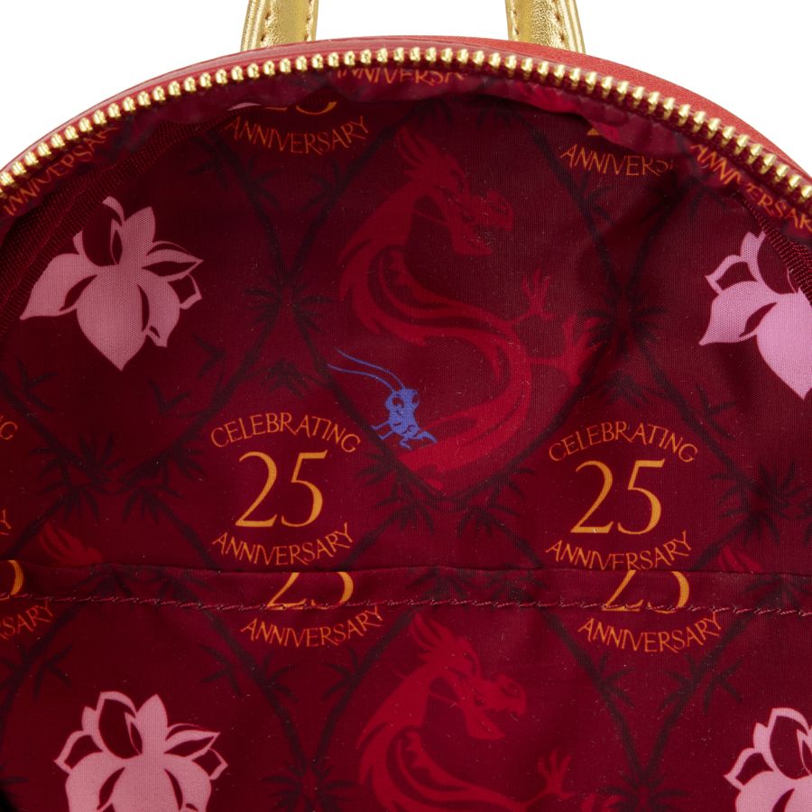 Pop Weasel - Image 6 of Mulan - 25th Anniversary Mushu Glitter Cosplay Mini Backpack - Loungefly - Bags, Wallets & Purses - Image - Pop Weasel