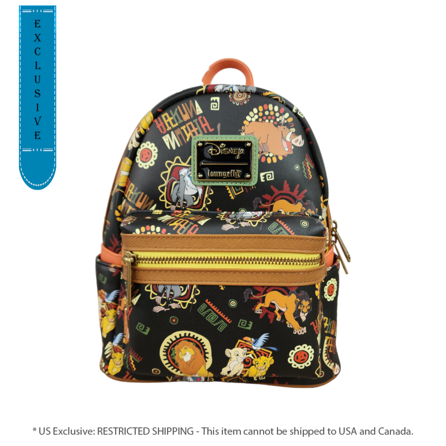 Pop Weasel Image of Lion King (1994) - Art Print US Exclusive Mini Backpack [RS] - Loungefly - Bags, Wallets & Purses - Image - Pop Weasel