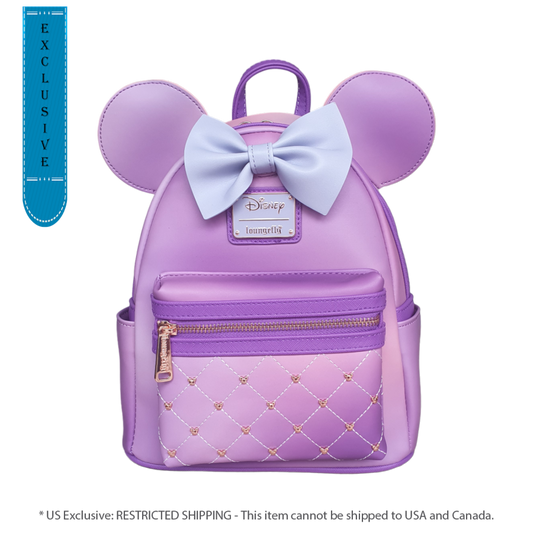 Pop Weasel Image of Disney - Minnie Mouse Pink Quilted US Exclusive Mini Backpack [RS] - Loungefly