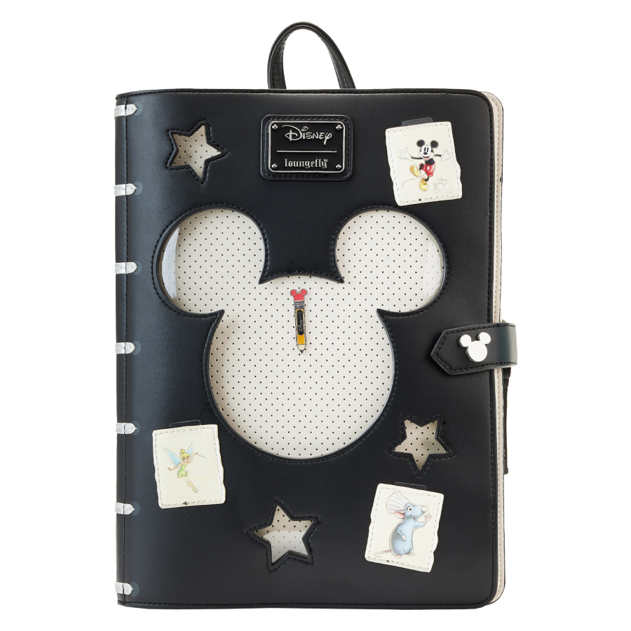 Pop Weasel Image of Disney - 100th Anniversary Sketch Book Pin Trader Backpack - Loungefly - Bags, Wallets & Purses - Image - Pop Weasel