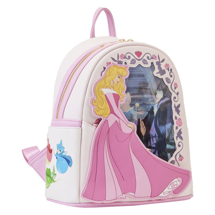 Pop Weasel - Image 2 of Sleeping Beauty - Princess Lenticular Mini Backpack - Loungefly - Bags, Wallets & Purses - Image - Pop Weasel