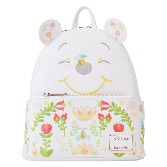 Pop Weasel Image of Winnie The Pooh - Folk Floral Cosplay Mini Backpack - Loungefly