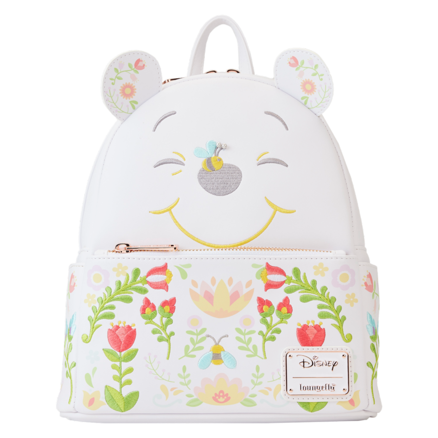 Pop Weasel Image of Winnie The Pooh - Folk Floral Cosplay Mini Backpack - Loungefly - Bags, Wallets & Purses - Image - Pop Weasel