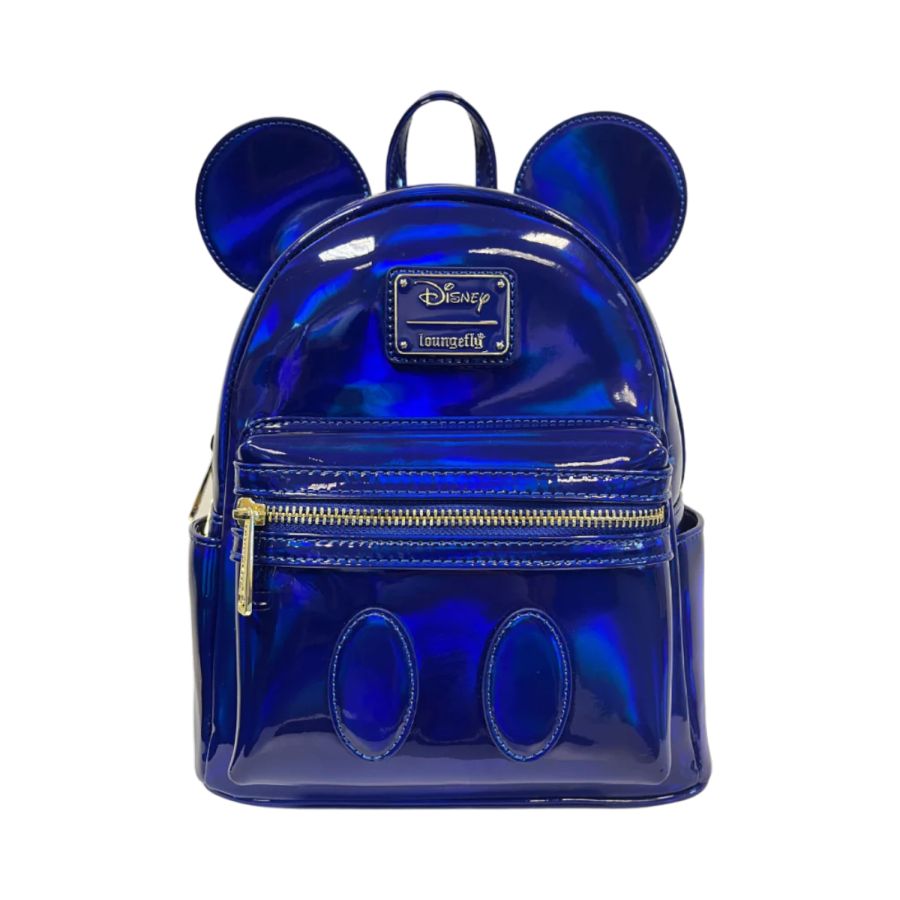 Pop Weasel - Image 2 of Disney - Mickey (Blue Oil Slick) Mini Backpack [RS] - Loungefly - Bags, Wallets & Purses - Image - Pop Weasel