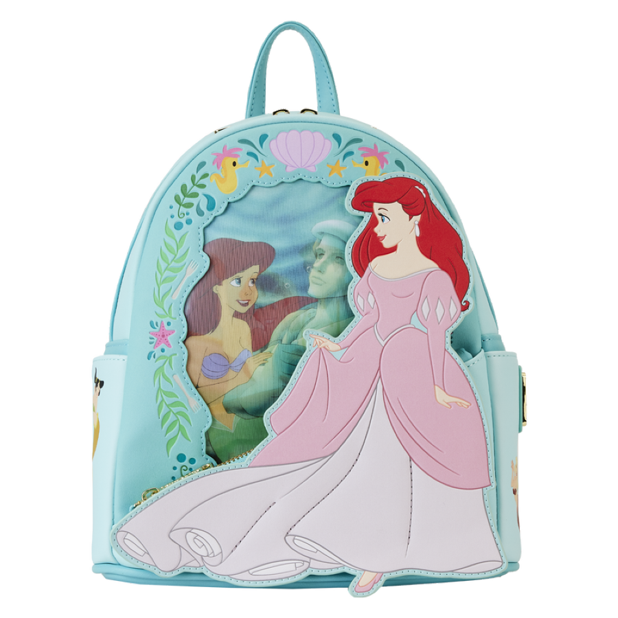 Pop Weasel Image of The Little Mermaid (1989) - Ariel Princess Lenticular Mini Backpack - Loungefly - Bags, Wallets & Purses - Image - Pop Weasel