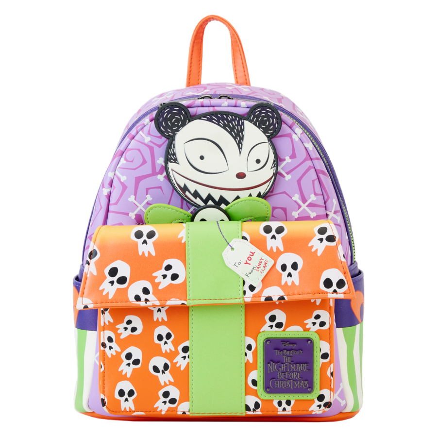 Pop Weasel Image of The Nightmare Before Christmas - Scary Teddy Present Mini Backpack - Loungefly - Bags, Wallets & Purses - Image - Pop Weasel