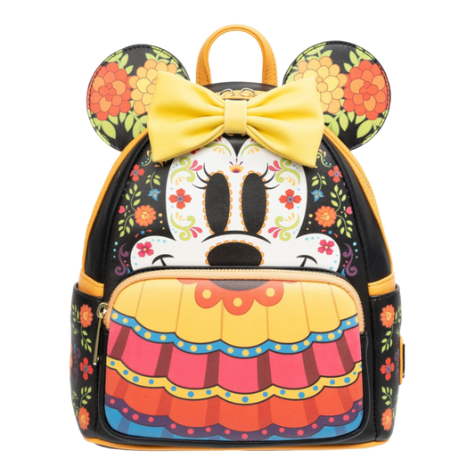 Pop Weasel Image of Disney - Dia De Los Muertos Minnie US Exclusive Mini Backpack [RS] - Loungefly