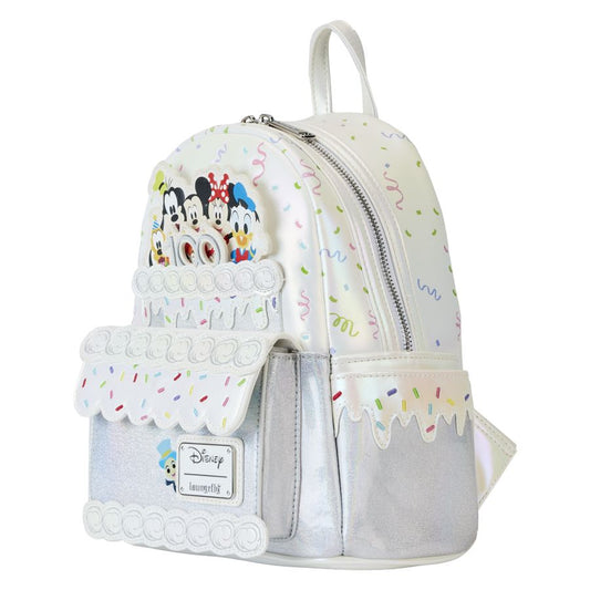 Pop Weasel - Image 2 of Disney - 100th Celebration Cake Mini Backpack - Loungefly