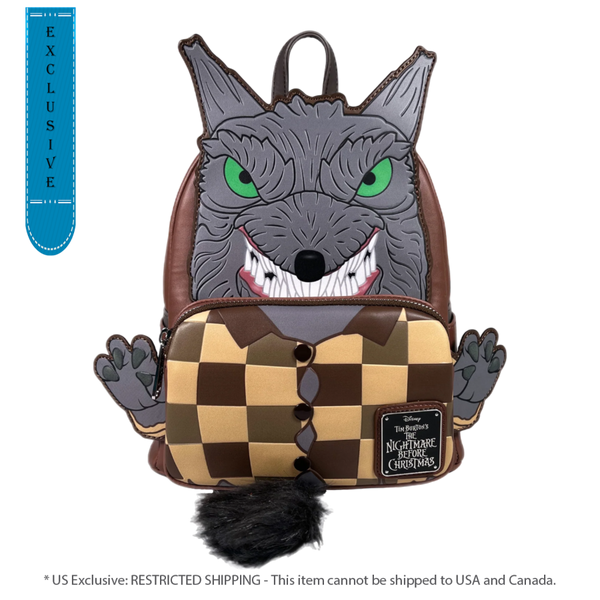 Pop Weasel Image of The Nightmare Before Christmas - Wolfman US Exclusive Cosplay Mini Backpack [RS] - Loungefly