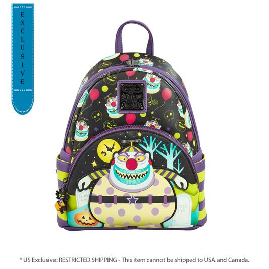 Pop Weasel Image of Nigtmare Before Christmas - Clown US Exclusive Mini Backpack [RS] - Loungefly