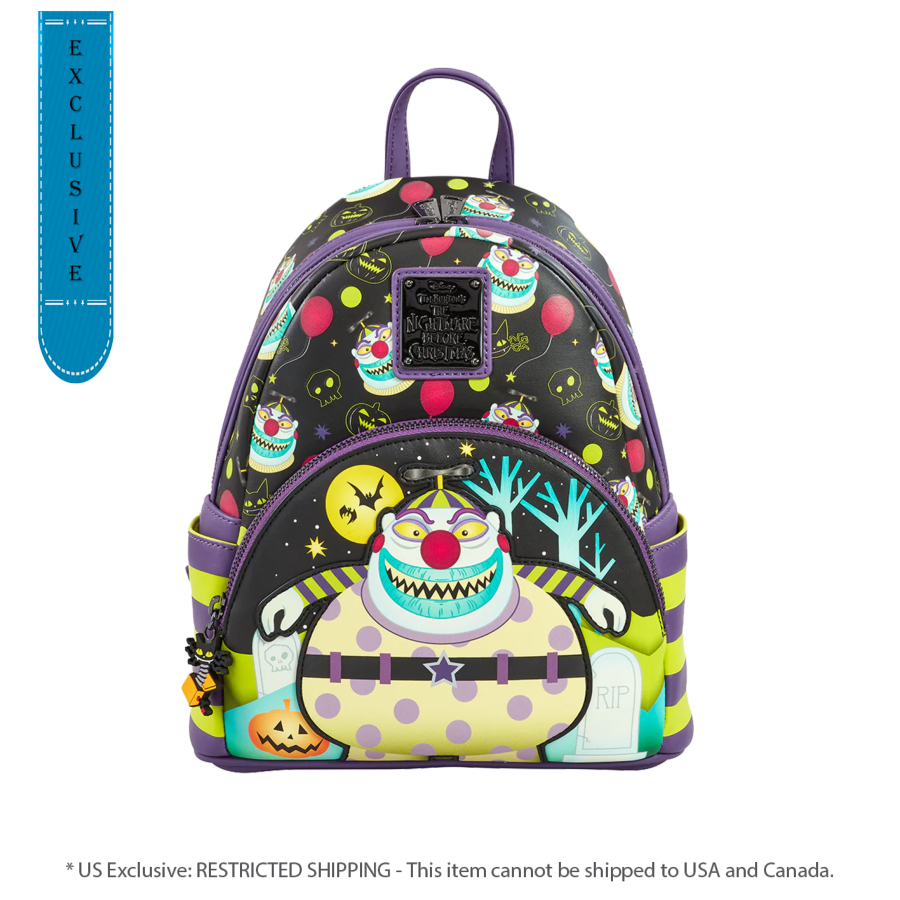 Pop Weasel Image of Nigtmare Before Christmas - Clown US Exclusive Mini Backpack [RS] - Loungefly - Bags, Wallets & Purses - Image - Pop Weasel