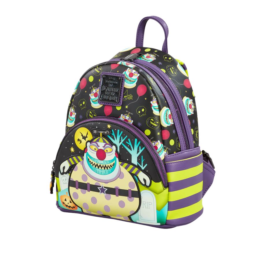 Pop Weasel - Image 3 of Nigtmare Before Christmas - Clown US Exclusive Mini Backpack [RS] - Loungefly - Bags, Wallets & Purses - Image - Pop Weasel