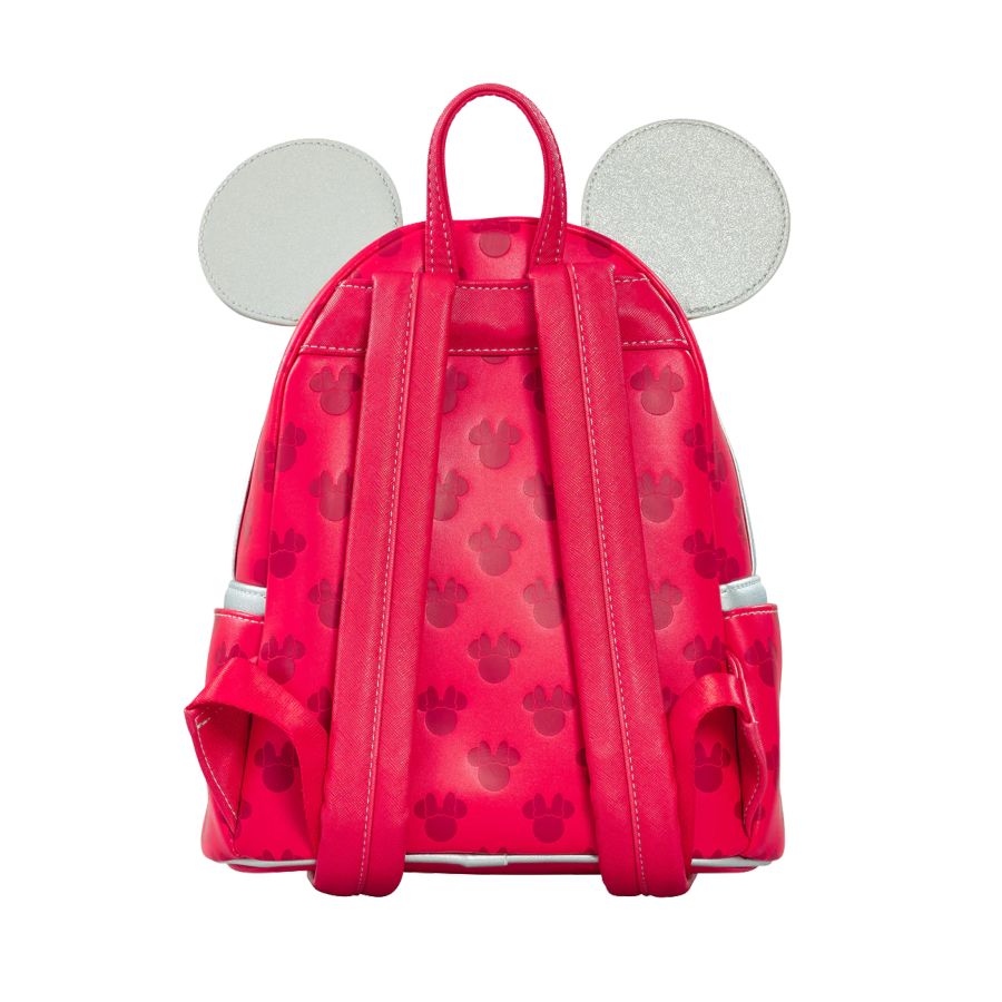 Pop Weasel - Image 4 of Disney - Minnie Mouse (Red & Silver) US Exclusive Mini Backpack [RS] - Loungefly - Bags, Wallets & Purses - Image - Pop Weasel