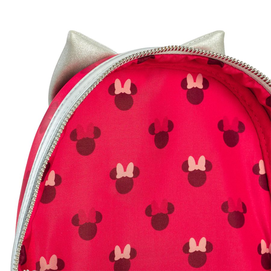 Pop Weasel - Image 5 of Disney - Minnie Mouse (Red & Silver) US Exclusive Mini Backpack [RS] - Loungefly - Bags, Wallets & Purses - Image - Pop Weasel