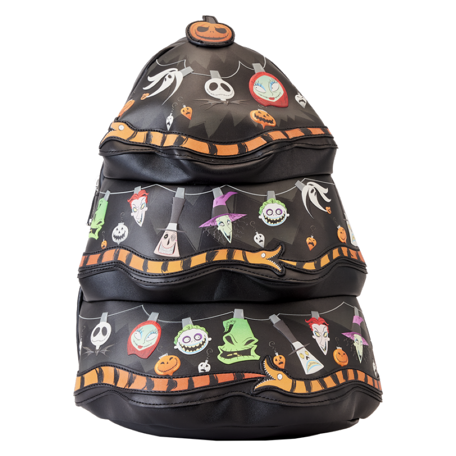 Pop Weasel Image of Nightmare Before Christmas - Tree String Lights Glow Mini Backpack - Loungefly - Bags, Wallets & Purses - Image - Pop Weasel