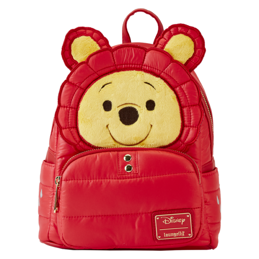 Pop Weasel Image of Winnie The Pooh - Rainy Day Puffer Jacket Cosplay Mini Backpack - Loungefly