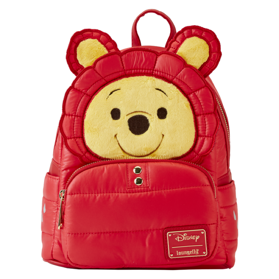 Pop Weasel Image of Winnie The Pooh - Rainy Day Puffer Jacket Cosplay Mini Backpack - Loungefly - Bags, Wallets & Purses - Image - Pop Weasel