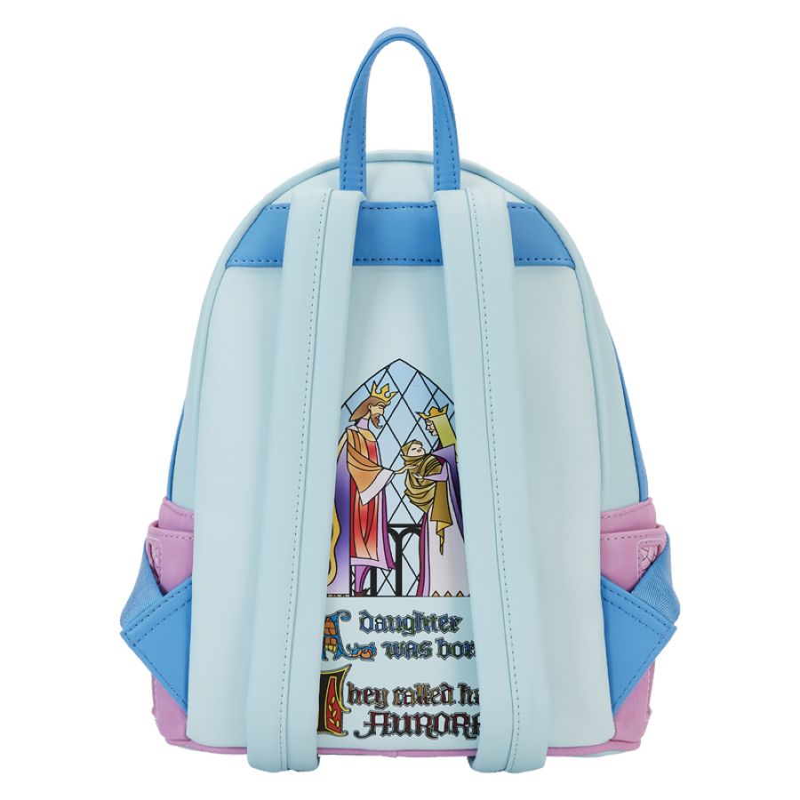 Pop Weasel - Image 4 of Sleeping Beauty - Castle Three Good Fairies Stained Glass Mini Backpack - Loungefly - Bags, Wallets & Purses - Image - Pop Weasel