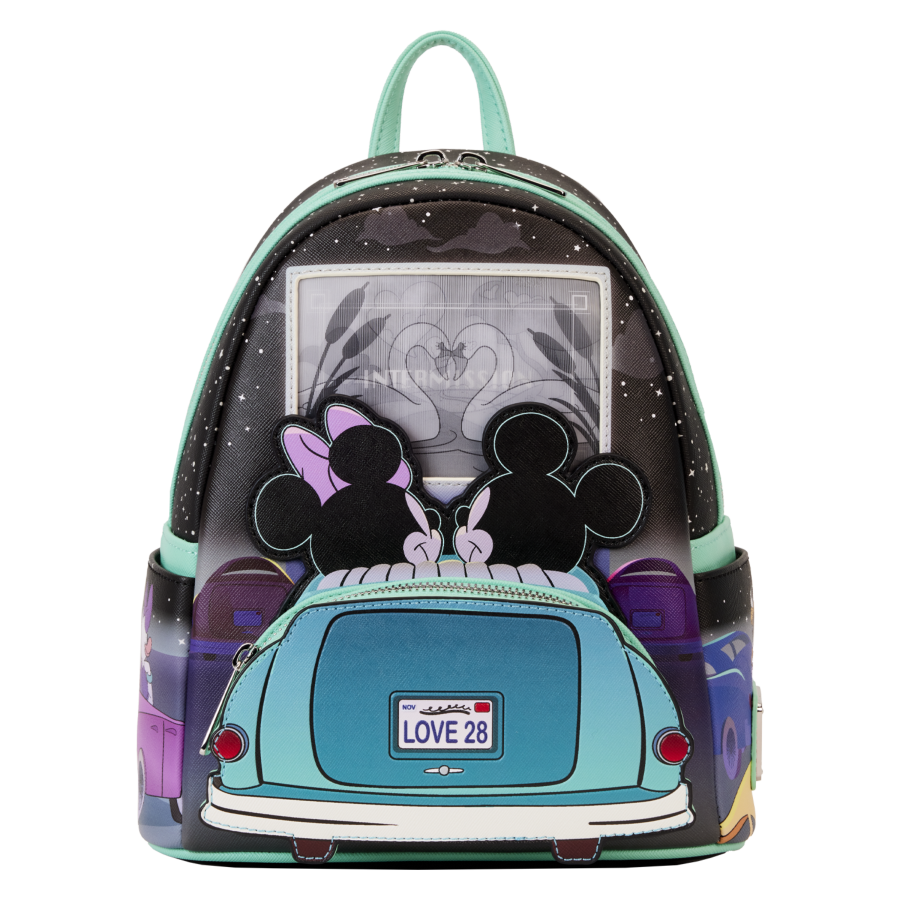 Disney - Mickey & Minnie Date Drive-In Mini Backpack - Loungefly - Bags, Wallets & Purses - Image - Pop Weasel