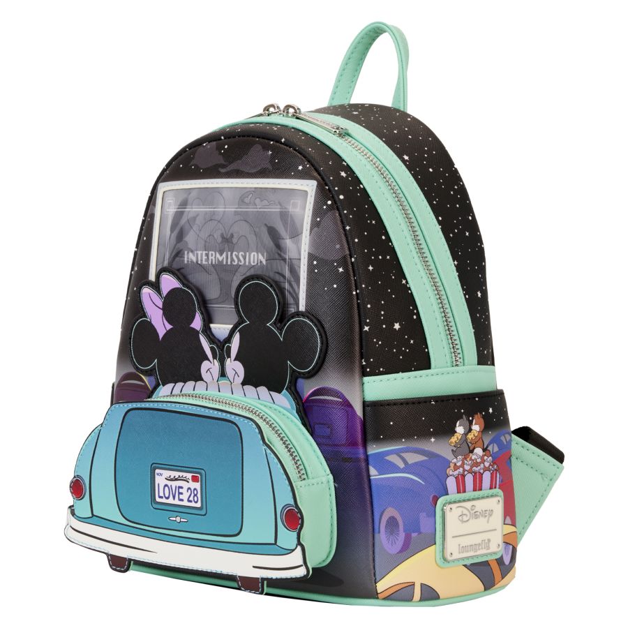 Disney - Mickey & Minnie Date Drive-In Mini Backpack - Loungefly - Bags, Wallets & Purses - Image - Pop Weasel