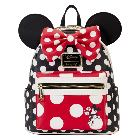 Pop Weasel Image of Disney - Minnie Rocks The Dots Classic Mini Backpack - Loungefly