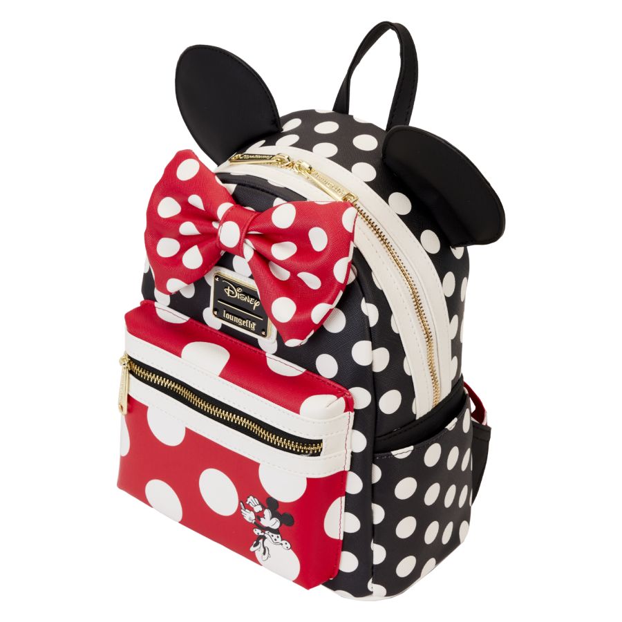 Pop Weasel - Image 3 of Disney - Minnie Rocks The Dots Classic Mini Backpack - Loungefly - Bags, Wallets & Purses - Image - Pop Weasel