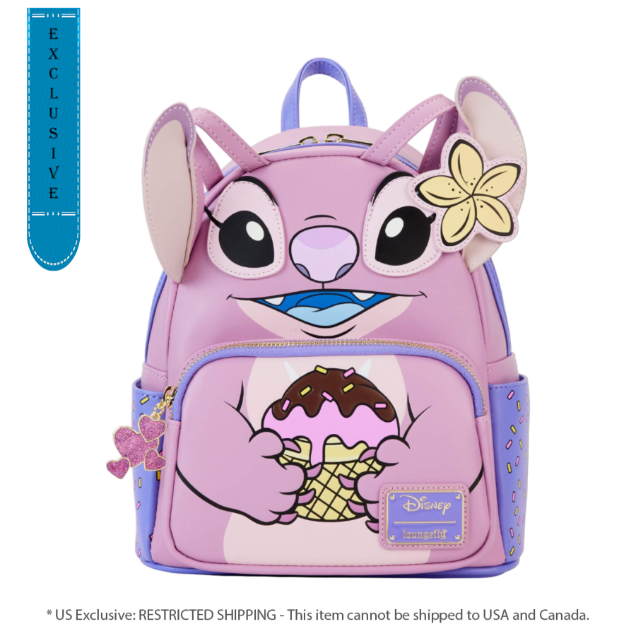 Lilo & Stitch - Angel US Exclusive Mini Backpack [RS] - Loungefly - Bags, Wallets & Purses - Image - Pop Weasel