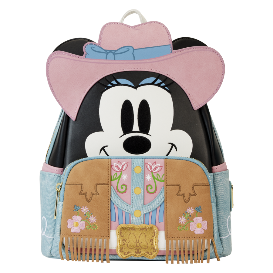 Pop Weasel Image of Disney - Western Minnie Cosplay Mini Backpack - Loungefly - Bags, Wallets & Purses - Image - Pop Weasel