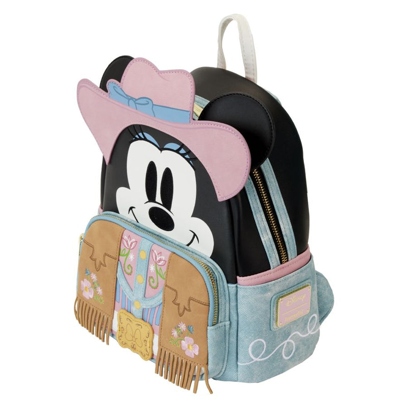Pop Weasel - Image 3 of Disney - Western Minnie Cosplay Mini Backpack - Loungefly