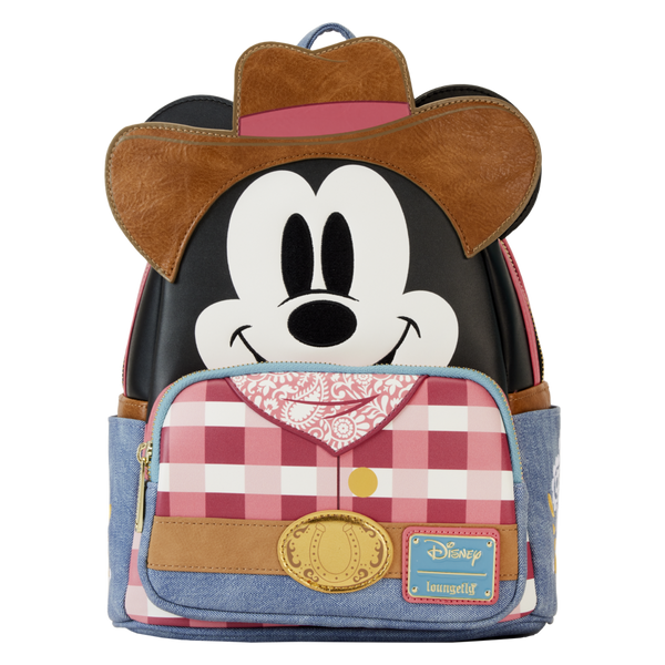 Pop Weasel Image of Disney - Western Mickey Cosplay Mini Backpack - Loungefly