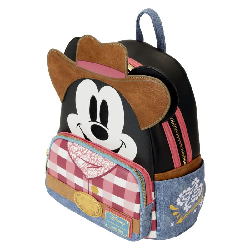 Pop Weasel - Image 3 of Disney - Western Mickey Cosplay Mini Backpack - Loungefly