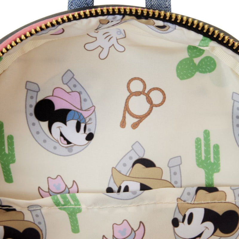 Pop Weasel - Image 6 of Disney - Western Mickey Cosplay Mini Backpack - Loungefly