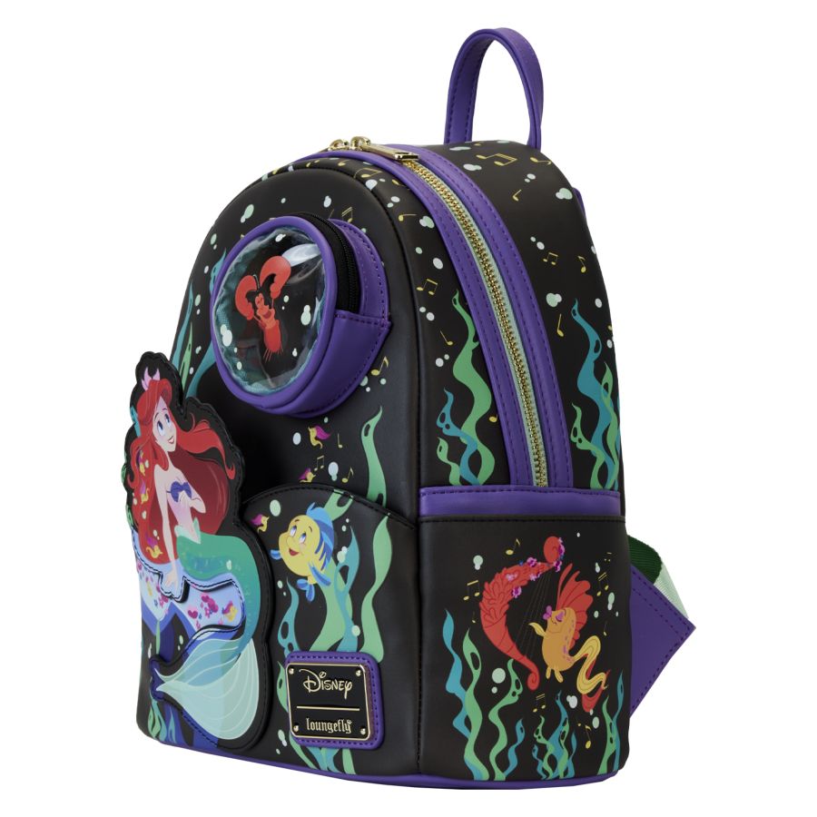 Pop Weasel - Image 2 of The Little Mermaid (1989) 35th Anniversary - Life Is The Bubbles Mini Backpack - Loungefly - Bags, Wallets & Purses - Image - Pop Weasel