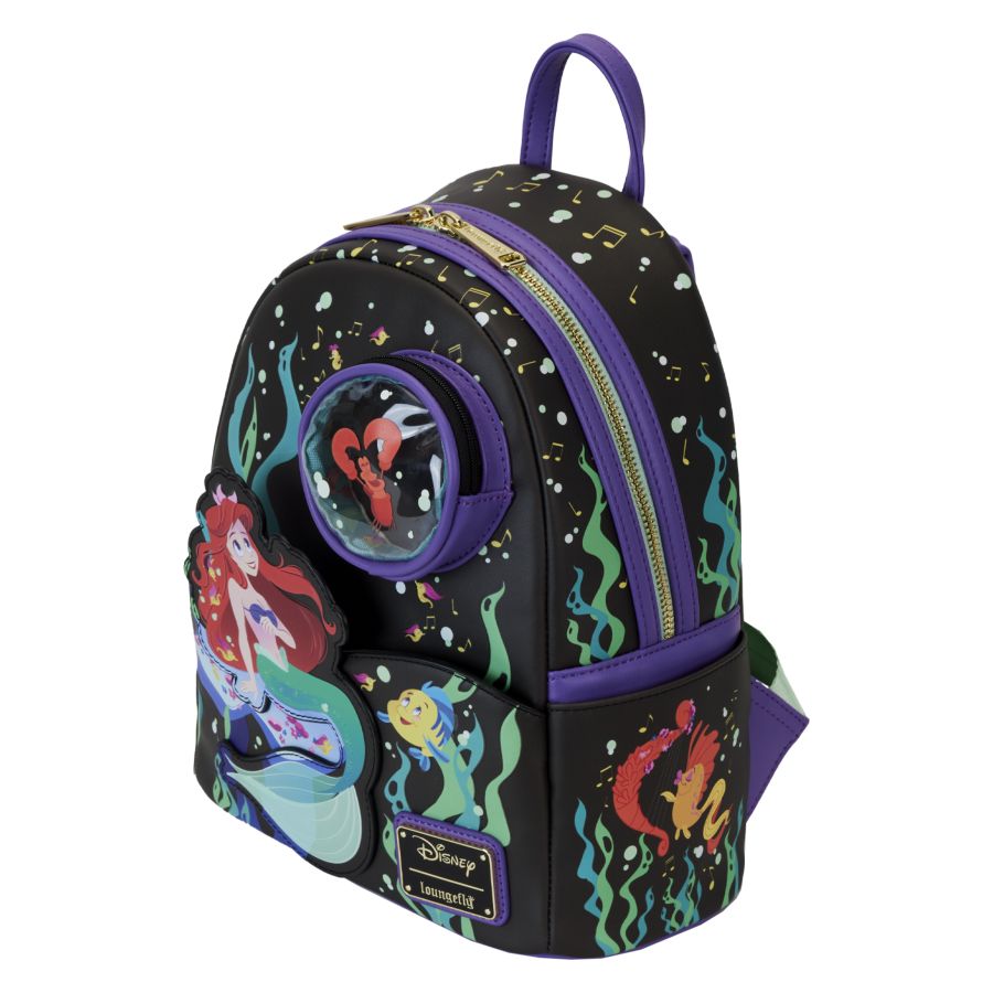 Pop Weasel - Image 3 of The Little Mermaid (1989) 35th Anniversary - Life Is The Bubbles Mini Backpack - Loungefly - Bags, Wallets & Purses - Image - Pop Weasel